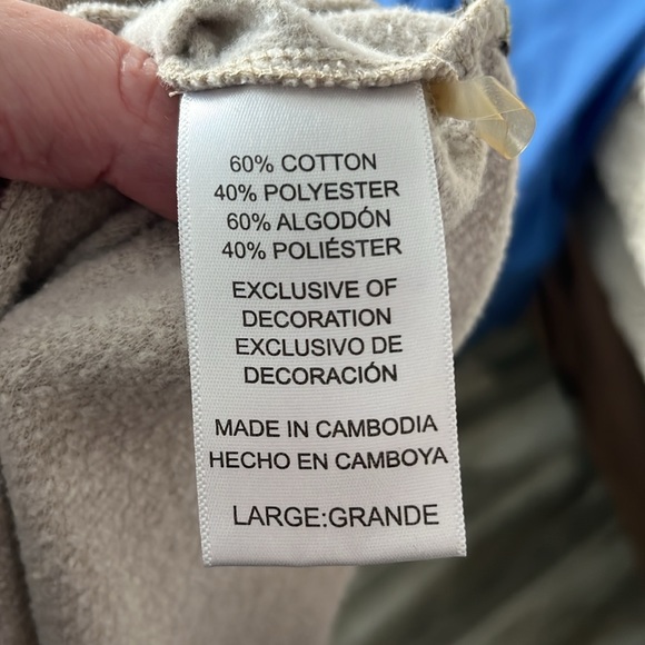 🏝️TOMMY BAHAMA PULLOVER SIZE L TAN & BROWN NWOT EXCELLENT CONDITION! - Picture 6 of 6